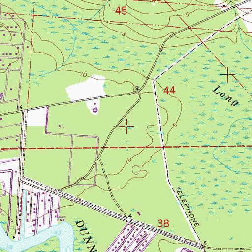 Topographic Map of BNCFL Airport, FL