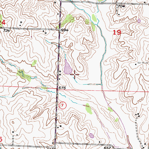 Topographic Map of Shiloh Airpark, MO