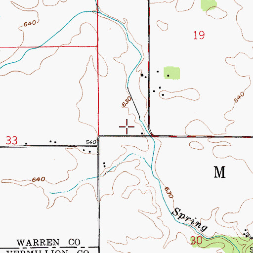 Topographic Map of Fulton Field, IN
