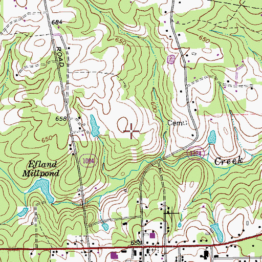 Topographic Map of Larry F Warren Field, NC