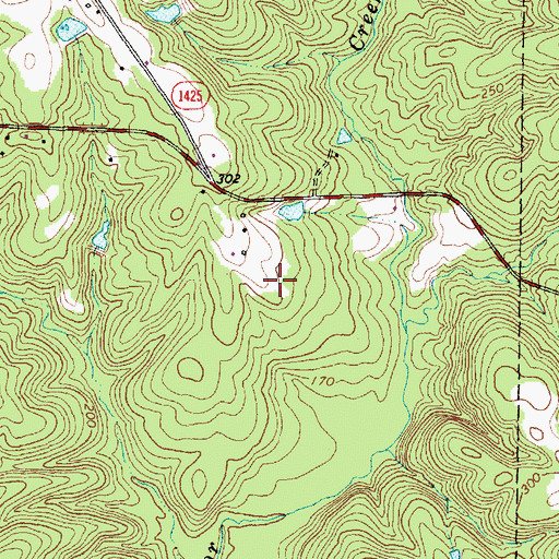 Topographic Map of Johnson Field, NC