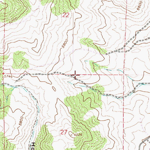 Topographic Map of Field of Dreams Airport, UT