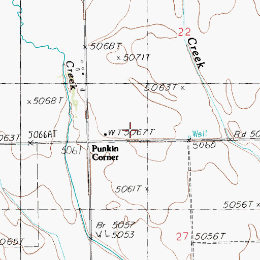 Topographic Map of Camas Creek Ranch Airport, ID