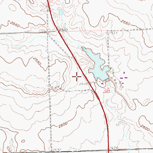 Topographic Map of Kadrmas Airport, ND