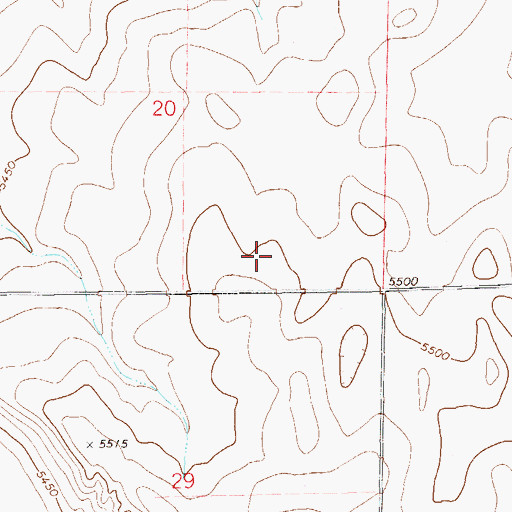 Topographic Map of Happy Butt Airport, CO