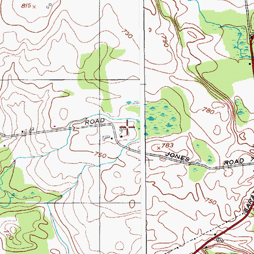 Topographic Map of Iwan Airfield, NY