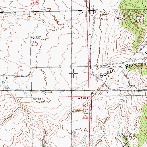 Topographic Map of Smithfield Airport, MT