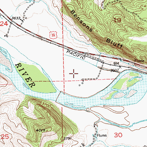 Topographic Map of S&L Edwards Airport, MT
