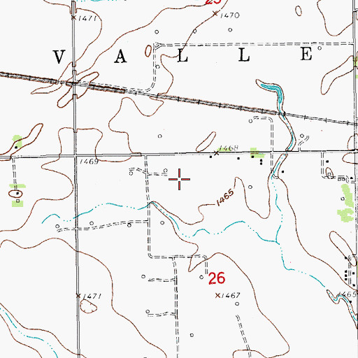 Topographic Map of Flugplatz Airport, KS