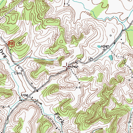 Topographic Map of Holcomb Field, KY