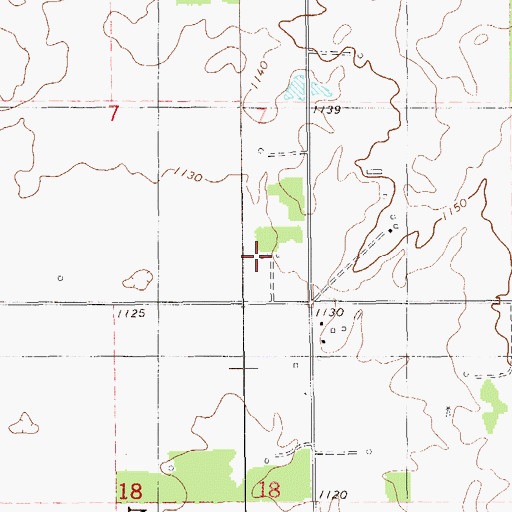 Topographic Map of Haymaker Airport, OK