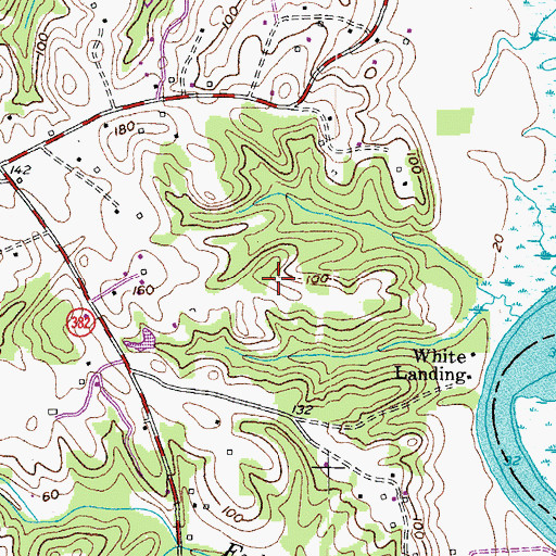 Topographic Map of Garner Field, MD