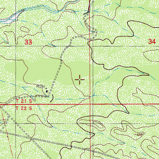 Topographic Map of Skyline Air Ranch Airport, AZ