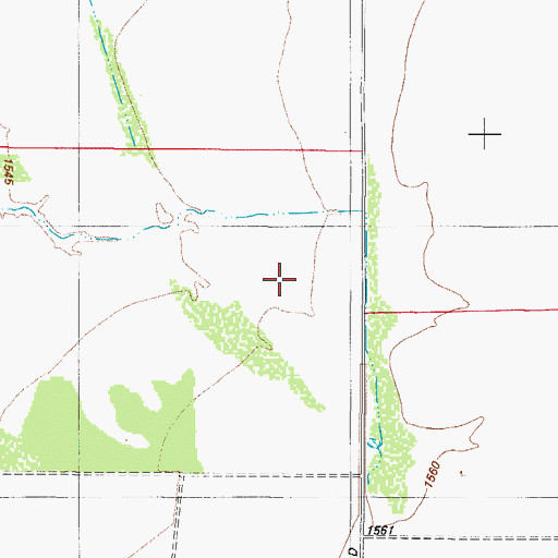 Topographic Map of Sawtooth Airport, AZ