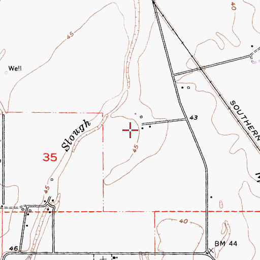 Topographic Map of Farnsworth Ranch Airstrip, CA