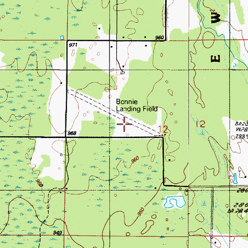 Topographic Map of Van Effen Field, MI