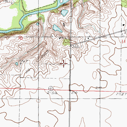 Topographic Map of Gaitros STOL Airport, IL