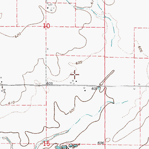 Topographic Map of Nettle Creek Landings, IL