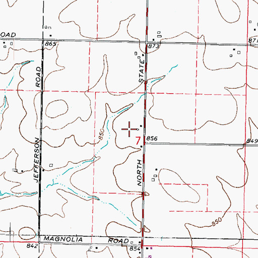 Topographic Map of Idlas RLA Airport, IL