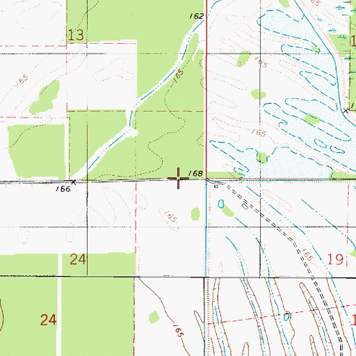 Topographic Map of Sonlef Air Strip, LA