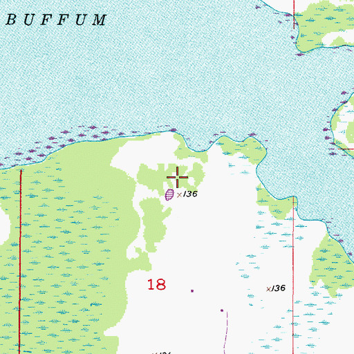 Topographic Map of Jubilee Acres Airport, FL