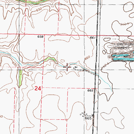 Topographic Map of Kleinik RLA Airport, IL