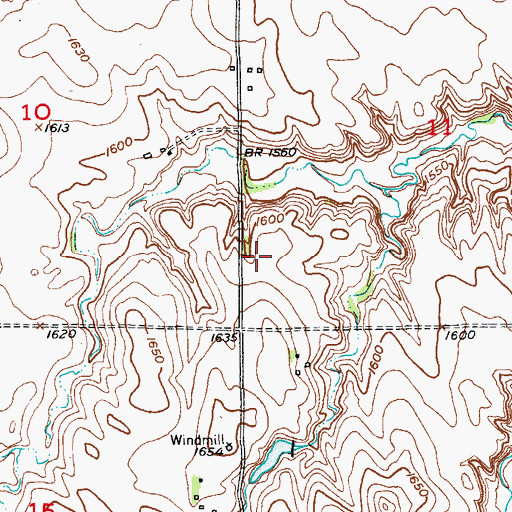 Topographic Map of Lightner Ranch Airport, NE