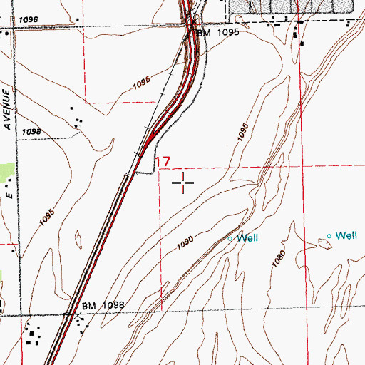 Topographic Map of Kristijanto Airstrip, NE