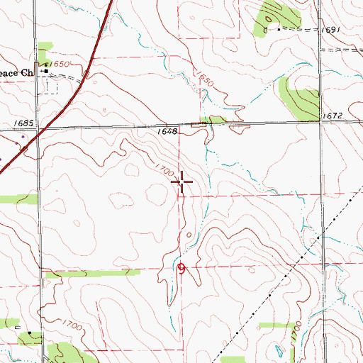 Topographic Map of Kohles Airport, NE