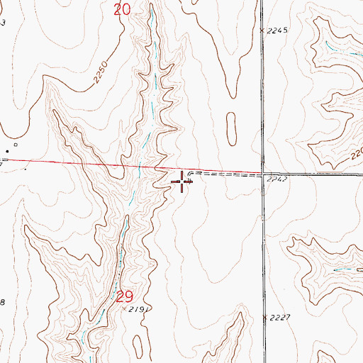 Topographic Map of Clyde Airfield, NE