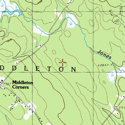 Topographic Map of Therriaults Landing, NH