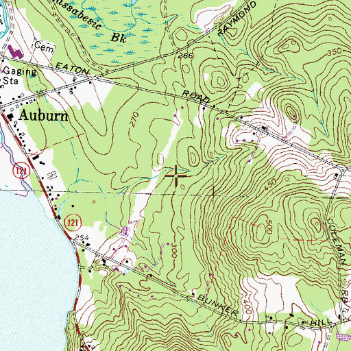 Topographic Map of Cleary Airport, NH