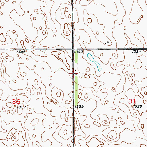 Topographic Map of Comstock Field, SD