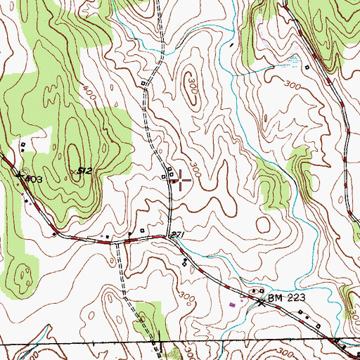 Topographic Map of Symon Airport, VT