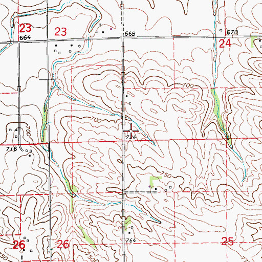 Topographic Map of Pfeifer Field, IA