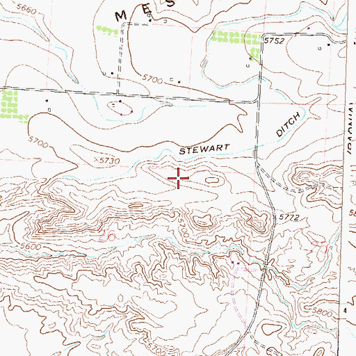 Topographic Map of Boeing Field, CO