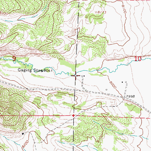 Topographic Map of La Garita Creek Ranch Airport, CO