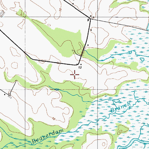 Topographic Map of Murphy's Landing, DE