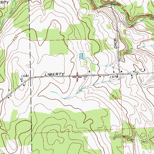 Topographic Map of R & R Aero Airport, NY