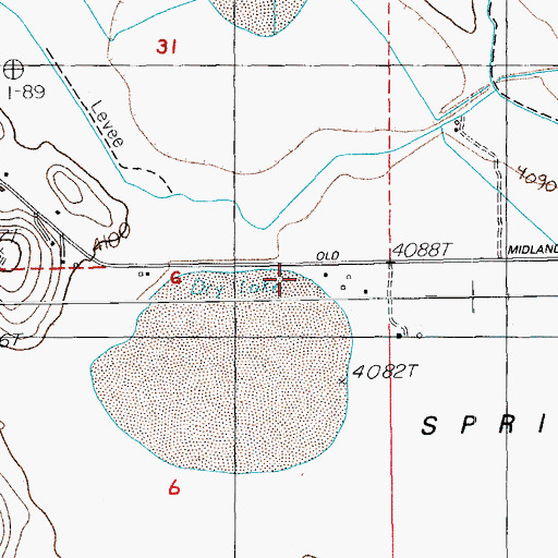 Topographic Map of Dillon Field, OR