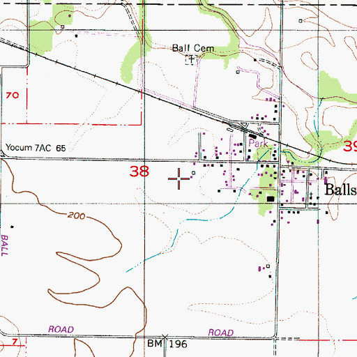 Topographic Map of Morgan's Airport, OR