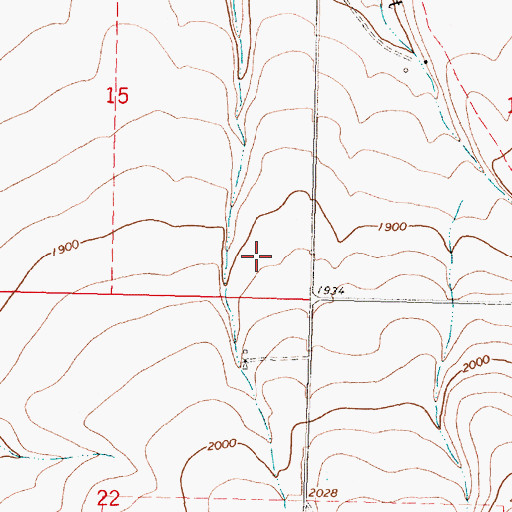Topographic Map of Rugg Ranches Airport, OR