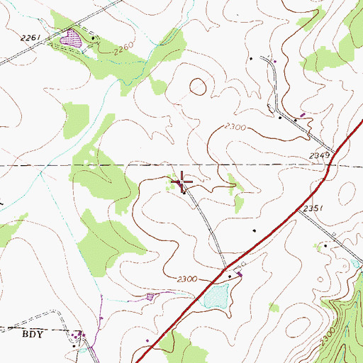 Topographic Map of Dream Field, PA