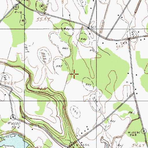 Topographic Map of 4 Holes Field, SC
