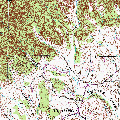 Topographic Map of Kraschenbern Airport, TN