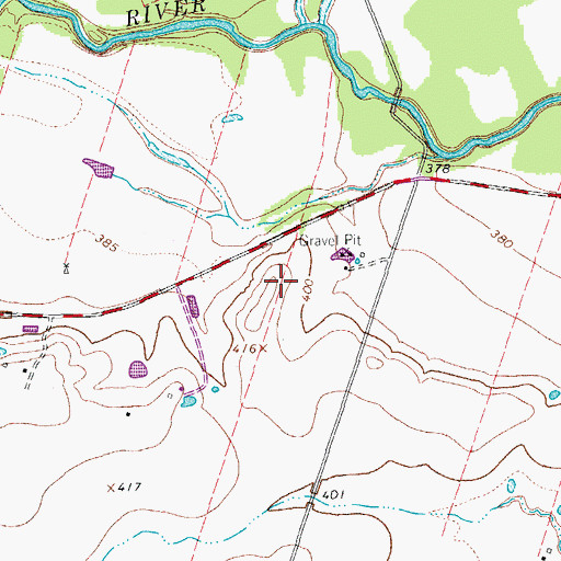 Topographic Map of Apache Pass Airport, TX