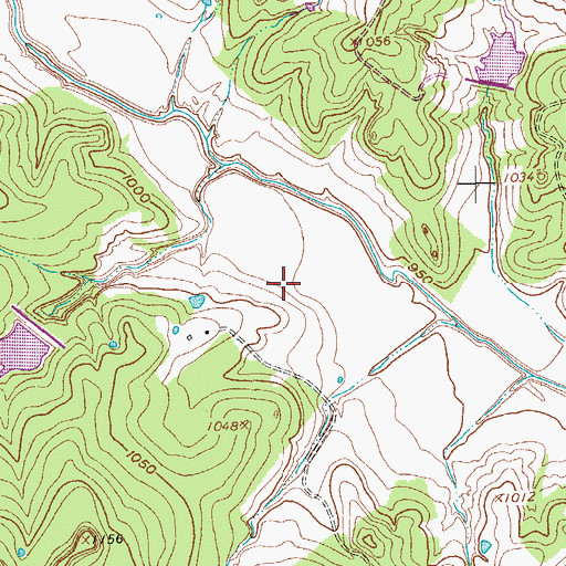 Topographic Map of Bird Dog Landing, TX