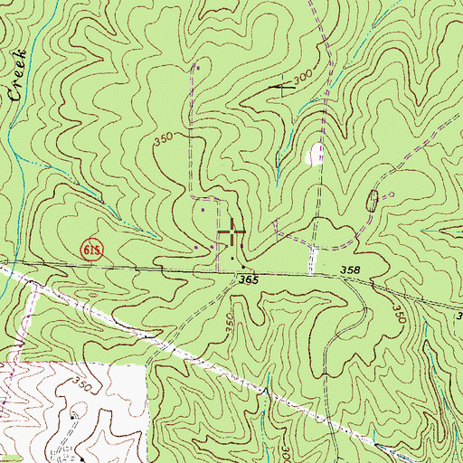 Topographic Map of Saunders Field, VA
