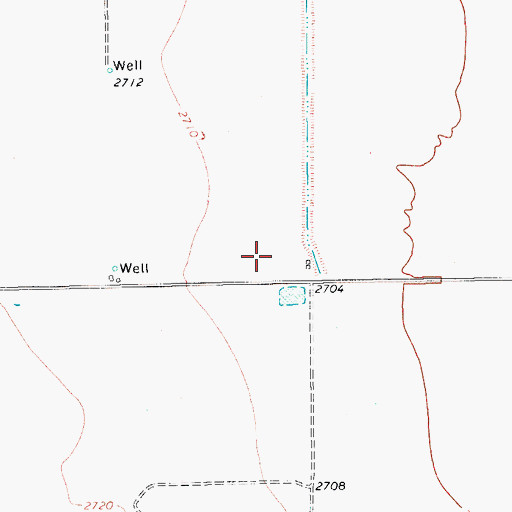 Topographic Map of Gnaws Farm Airport, TX