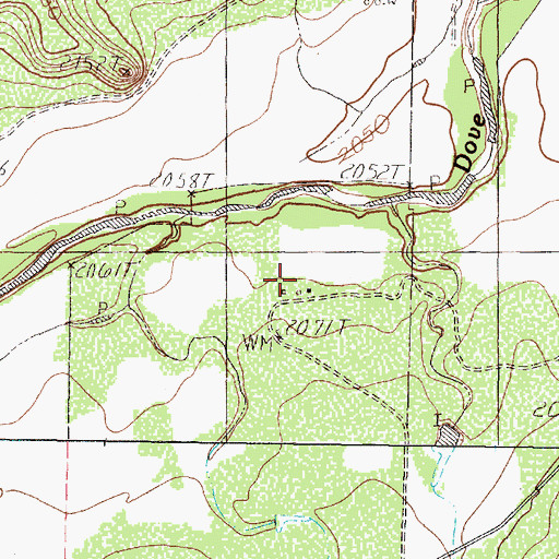 Topographic Map of Hunter's Creek Airport, TX